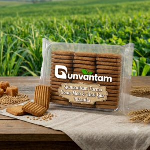 gunvantam farms — sona moti atta & desi gur biscuits