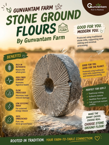 Rasoi Bundle gunvantam farms black wheat flour (kala gehu atta)