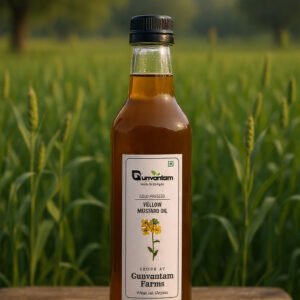 Home gunvantam farms kachi ghani yellow mustard oil