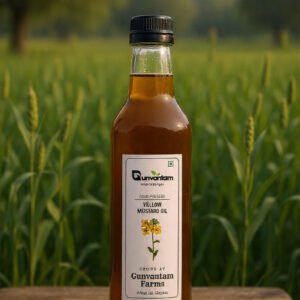 gunvantam farms kachi ghani yellow mustard oil