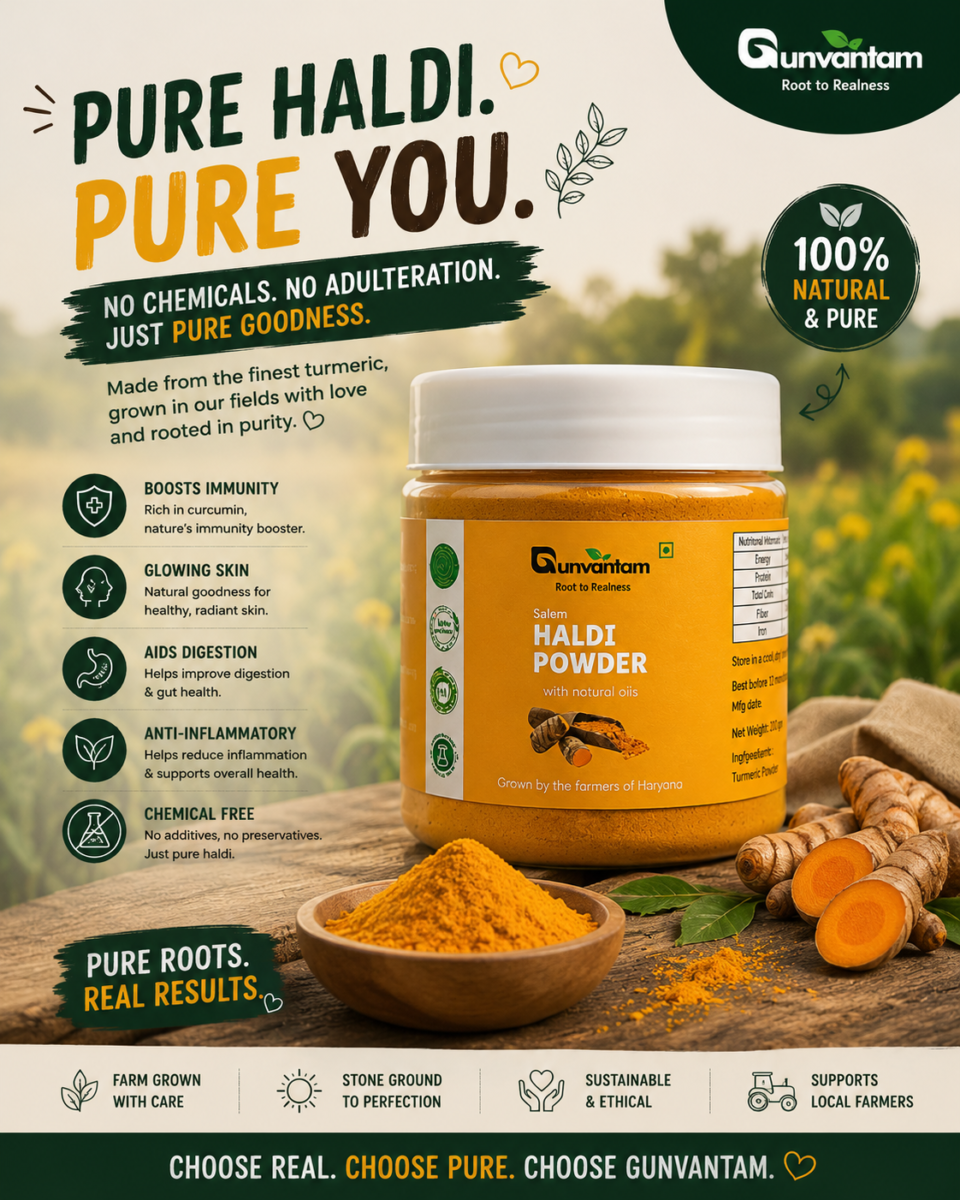 Gunvantam Farms Haldi Powder gunvantam farms haldi powder