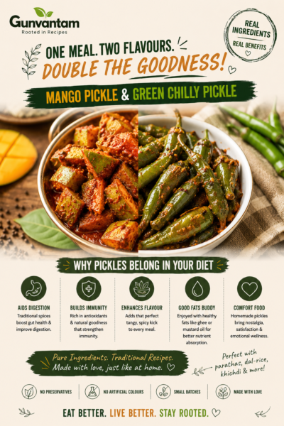 Mango & Green Chilly Pickle Bundle mango & green chilly pickle bundle